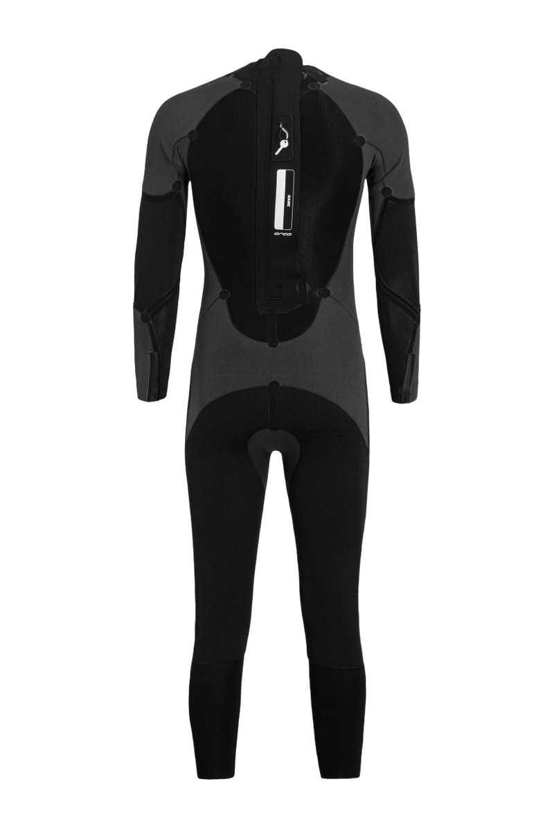 Orca Apex Flow triathlon wetsuit for men, view of back of inner wetsuit