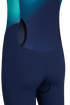 Orca Athlex Race Suit, Triathlon suit in navy and green for men, showing fabric and pocket at back