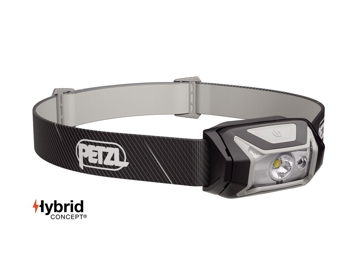 Headlamp with Petzl logo on a white background