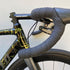 picture of profile design race handlebar tape in a black colour on a handlebar with bike