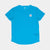 Blue SAYSKY run tee shirt, made with Global Recycled Standard Certificate