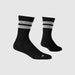 Reflective run socks from SAYSKY, black with two reflective strips