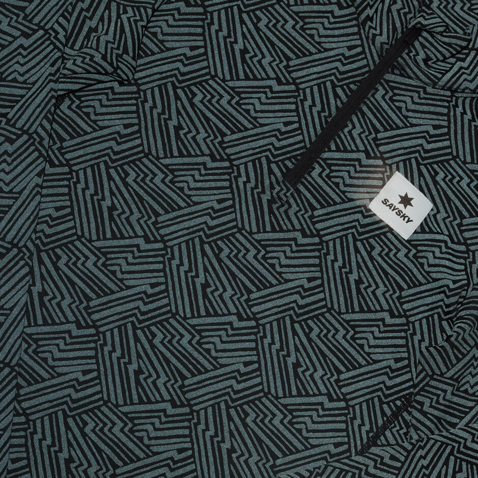 Close up of SAYSKY Reflective Pace Half Zip Long Sleeve Run Top