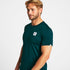 Man wearing a green SAYSKY run t-shirt with logo