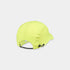 Luminous yellow SAYSKY run cap, showing back toggle