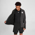 saysky reflective blaze jacket for men, warm wind proof jacket for running in cold dark conditions, black with grey reflective geometric pattern, man wearing saysky reflective jacket with focus on black inner mesh material