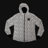 Women's SAYSKY reflective blaze jacket in orange colour, showing how it reflects in the dark