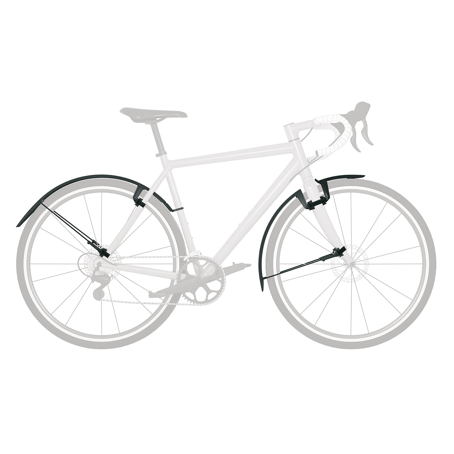 sks speedrocker set, mudguards on bike