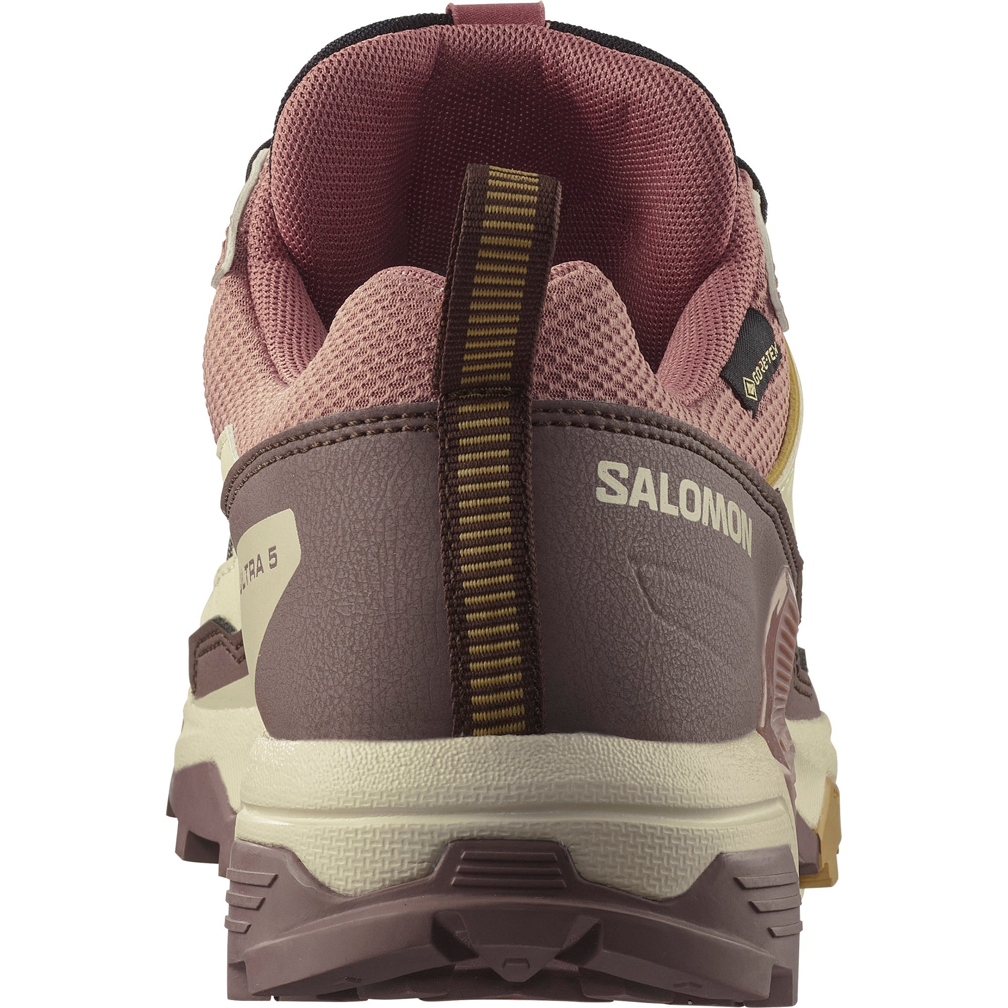 women's Salomon X Ultra Goretex Hiking shoe in Burlwood / French Roast / Rattan colour