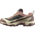 side of women's Salomon X Ultra Goretex Hiking shoe in Burlwood / French Roast / Rattan colour