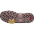 sole of women's Salomon X Ultra Goretex Hiking shoe in Burlwood / French Roast / Rattan colour