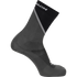 Black sock with brand logo on a white background