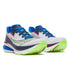 Pair of Saucony Endorphin Azura running shoes for men, white with blue and pink