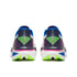 Back of pair of Saucony Endorphin Azura running shoes for men, white with blue and pink
