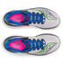 Top view of Saucony Endorphin Azura running shoes for men, white with blue and pink