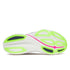 Sole of Saucony Endorphin Azura running shoes for men, white with blue and pink