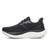Pair of womens saucony triumph 23 running trainers shoes black white 