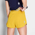 saysky pace air short 3 yellow colour running shorts back zipper pocket 