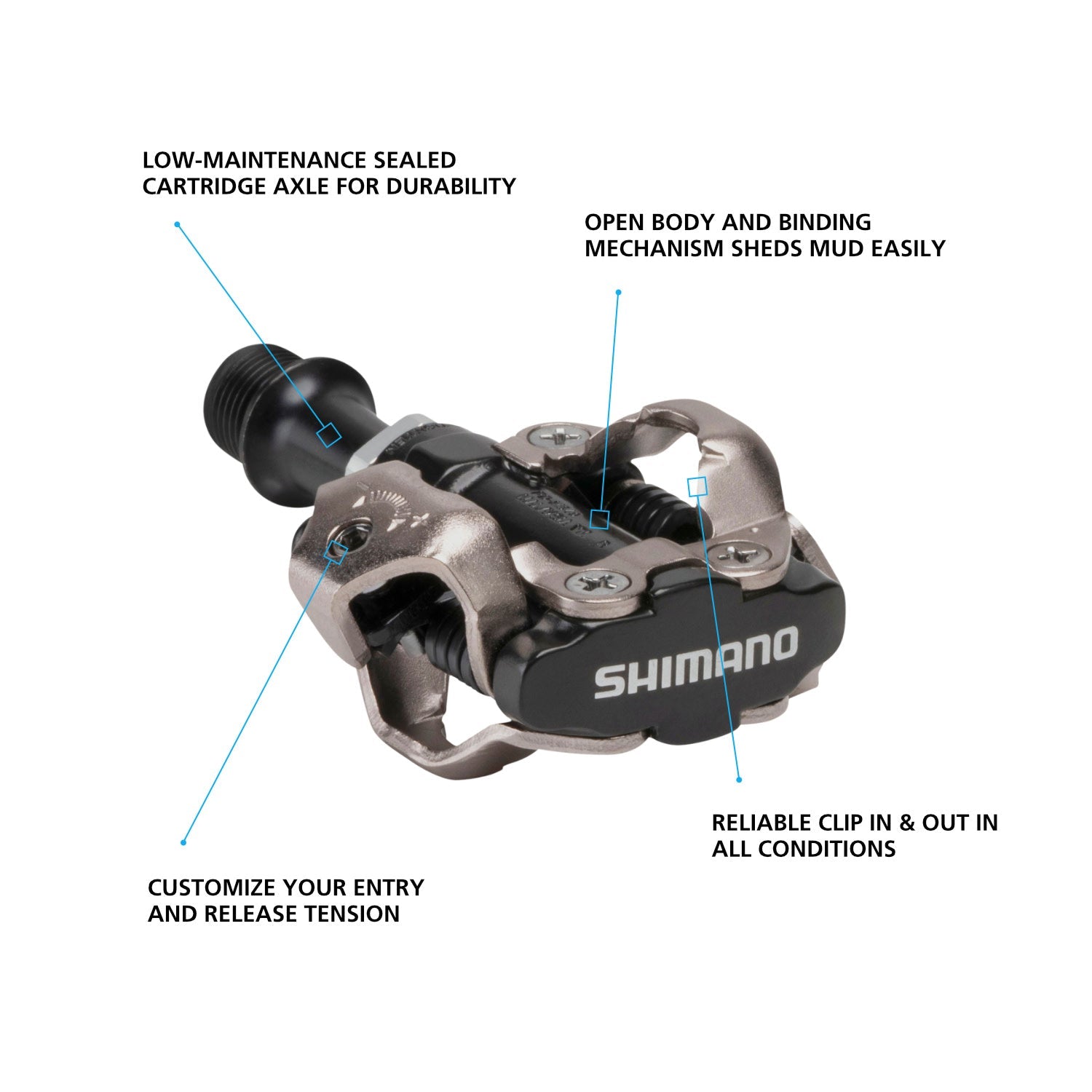 shimano xc pedal pd m540 features