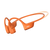 Shokz Bone Conduction headphones in orange colour, OpenRun Pro, showing mini size