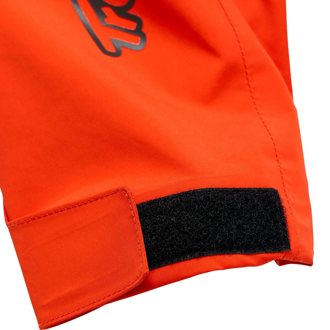 Sleeve of red and black troy lee designs resist mountain biking jacket mens highlighting velcro