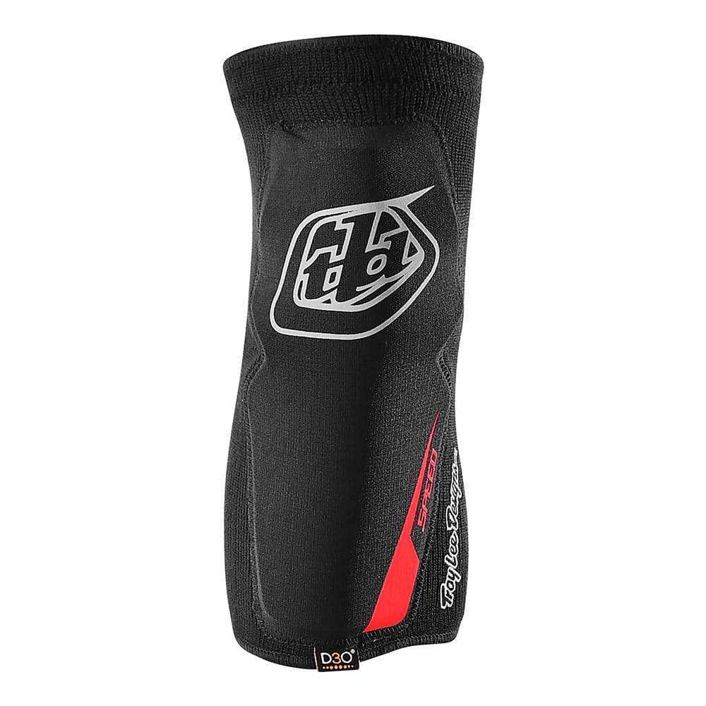 Front of Troy lee designs speed youth elbow protector sleeve black