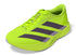 side view of adidas adizero evo sl woven running shoes for men in neon yellow 