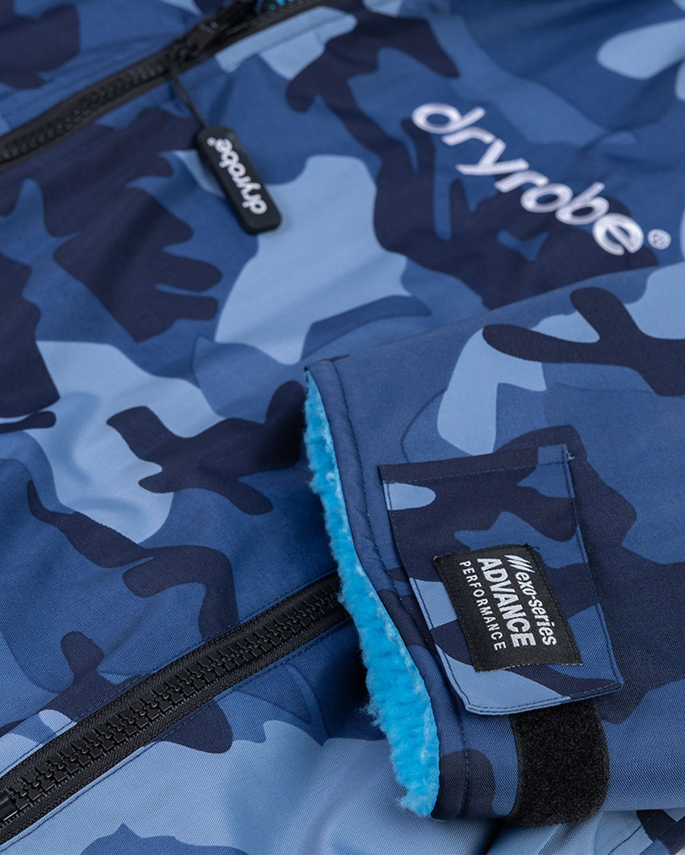 dryrobe Advance Long Sleeve Blue Camo / Blue