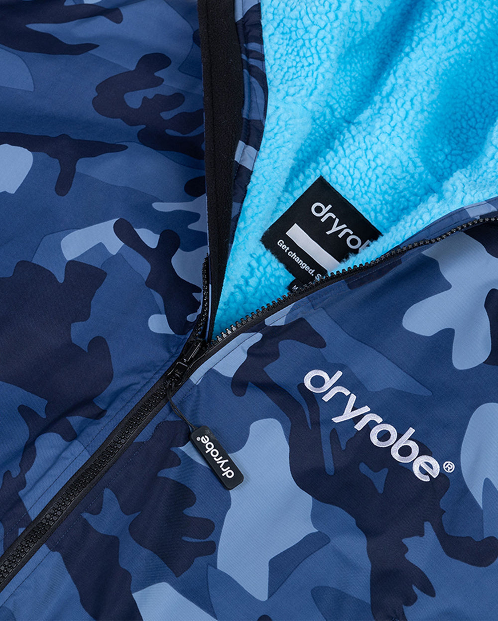 dryrobe Advance Long Sleeve Blue Camo / Blue