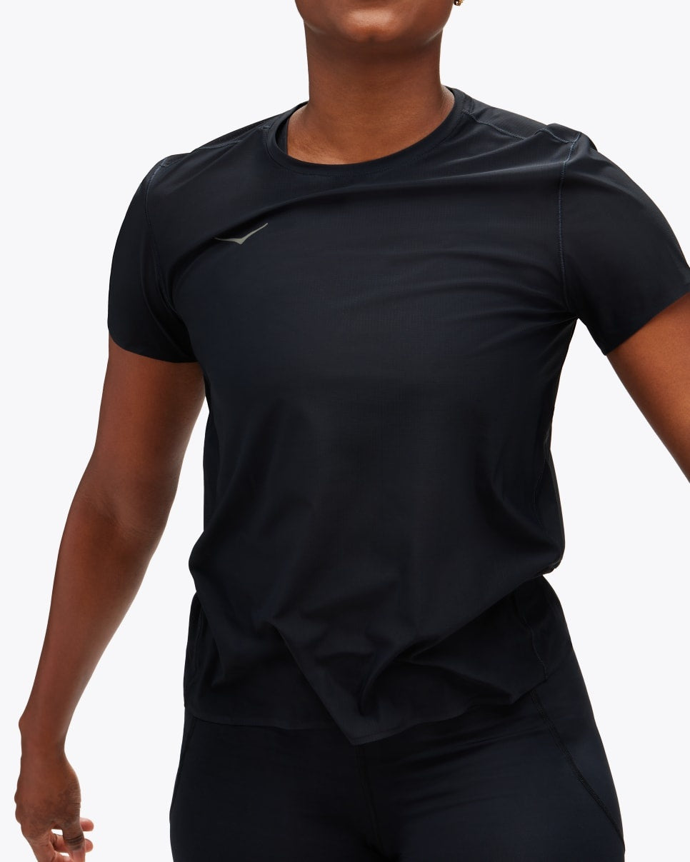 HOKA Airolite Run Short Sleeve T-Shirt Women's Colour Black