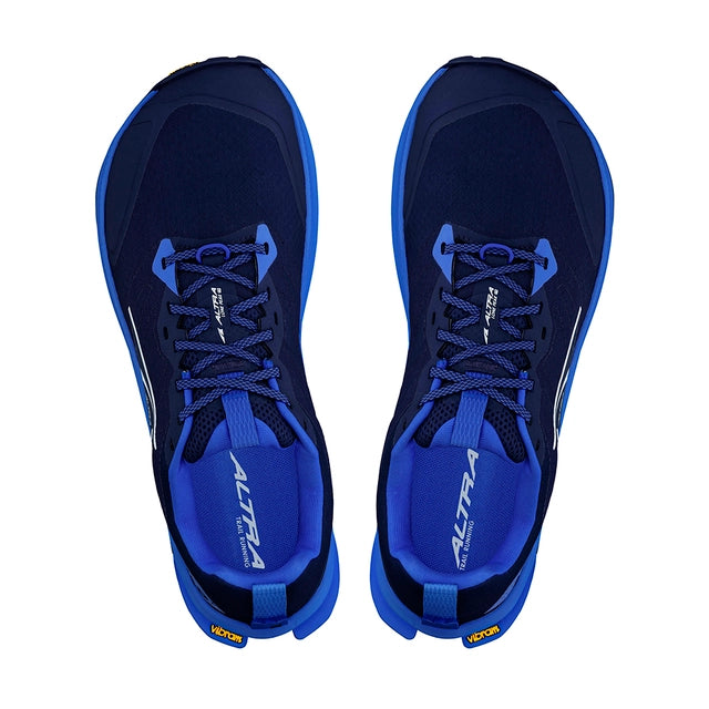 altra lone peak 9 for men navy blue colour for trail running top view