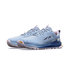altra lone peak 9 womens, zero drop trail running shoe with natural wide toe box, light blue colour with pink and dark blue details, pair of shoes