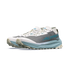 altra olympus 275 hilo mens, technical trail running and racing shoe with maximum cushioning, light blue and grey, side angled profile of pair of shoes