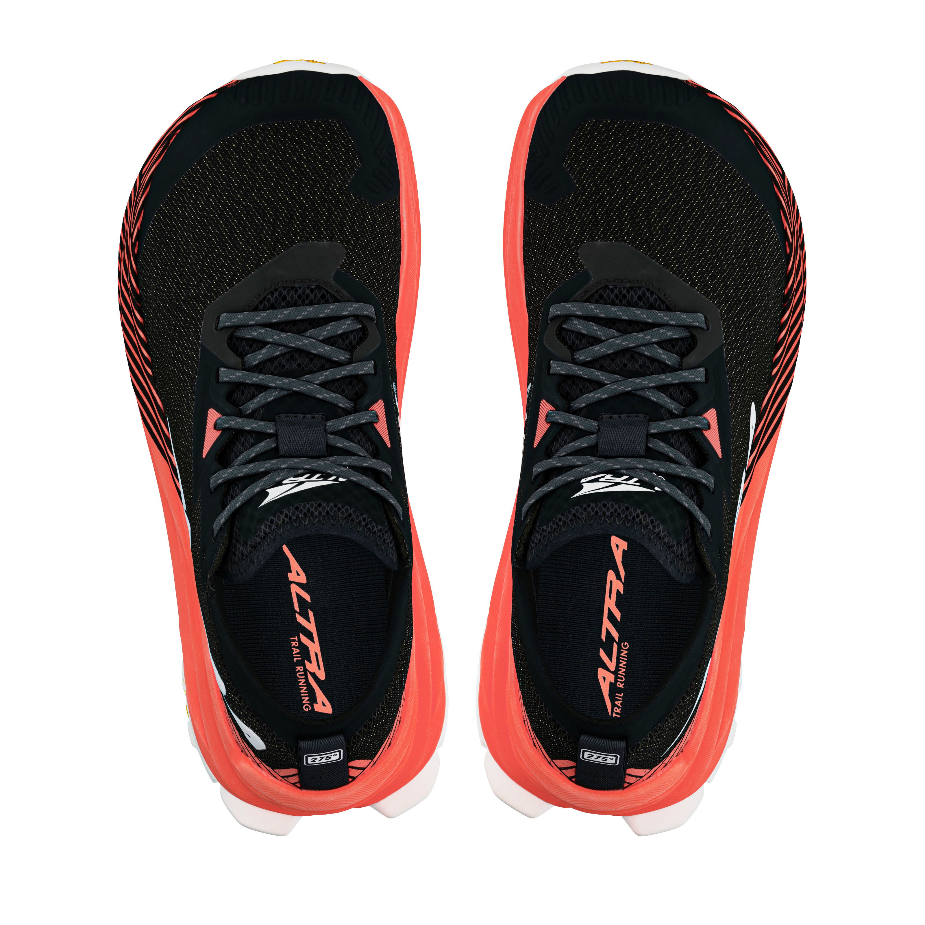 altra olmpus 275 women's trail running shoe, black with red