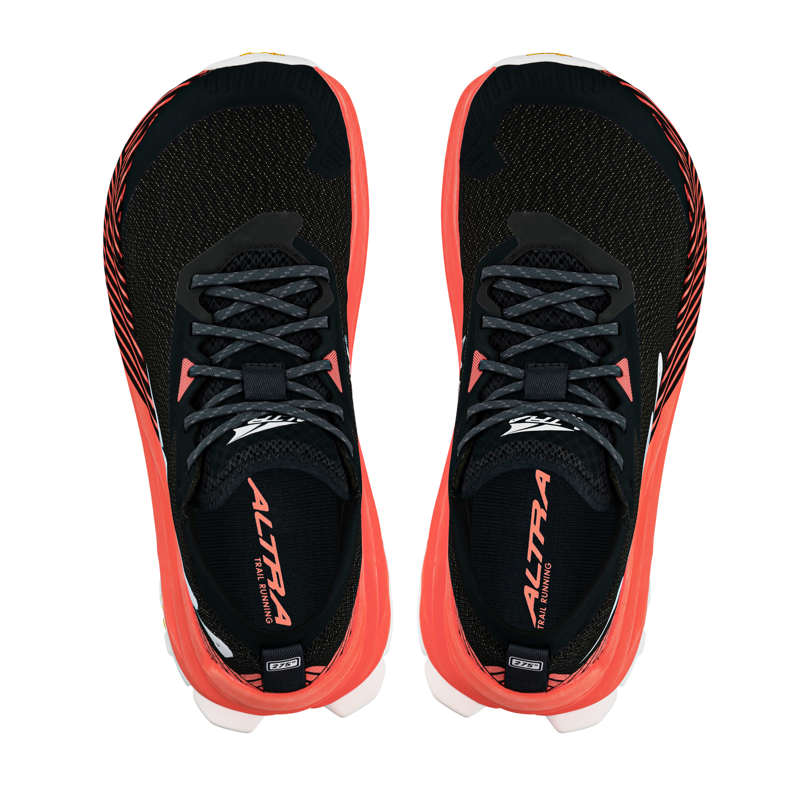 altra olmpus 275 women's trail running shoe, black with red