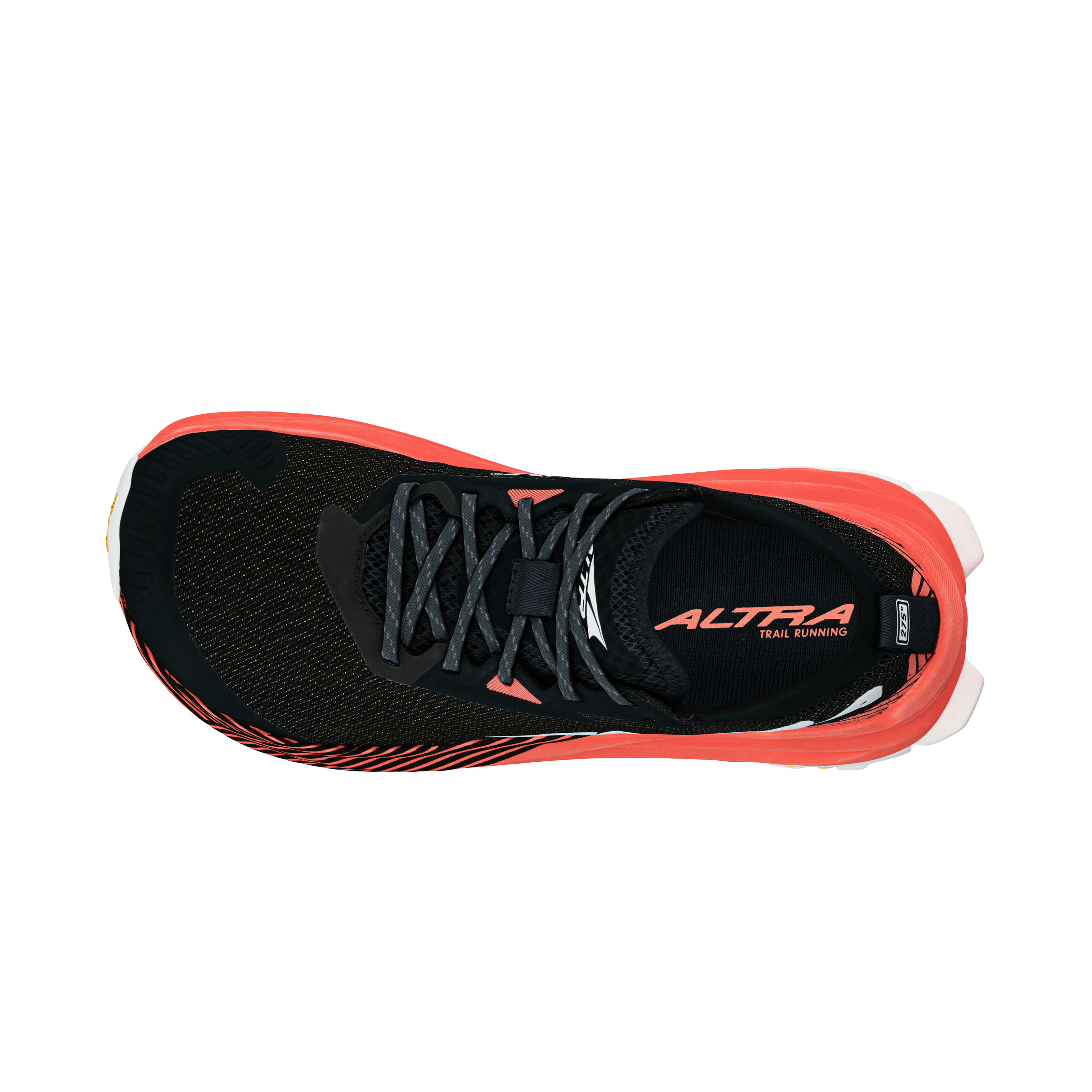 altra olmpus 275 women's trail running shoe, black with red