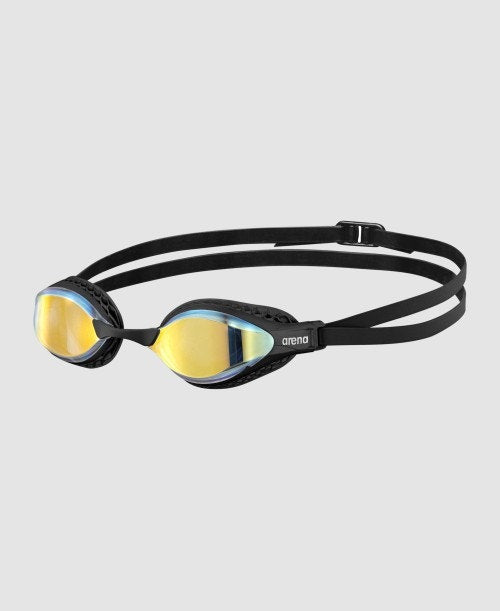 Arena AIR-Speed Mirror yellow copper black swim goggle