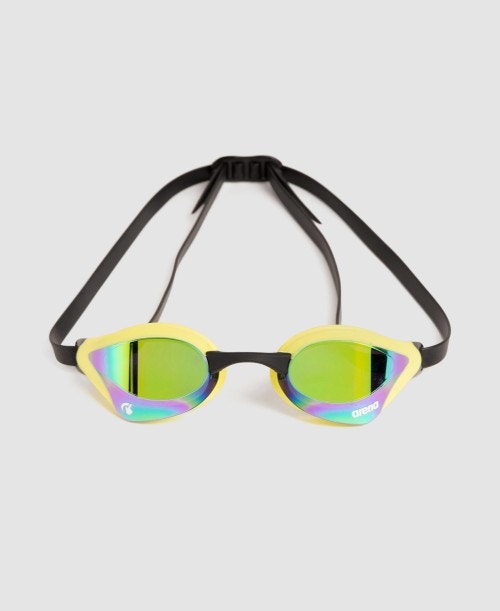 arena cobra core mirror swipe goggles with colorful lenses