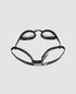 picture of arena cobra ultra swipe mirror goggle with the yellow copper lens and black frame. picture on a white background