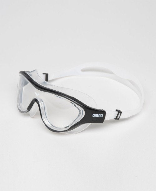 arena mask goggle, called the one, in clear lens with black detail