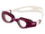 arena goggle designed for women, wine colour with white strap