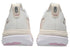 back of asics gel kayano 33 for women,  in white, hazy lilac colour