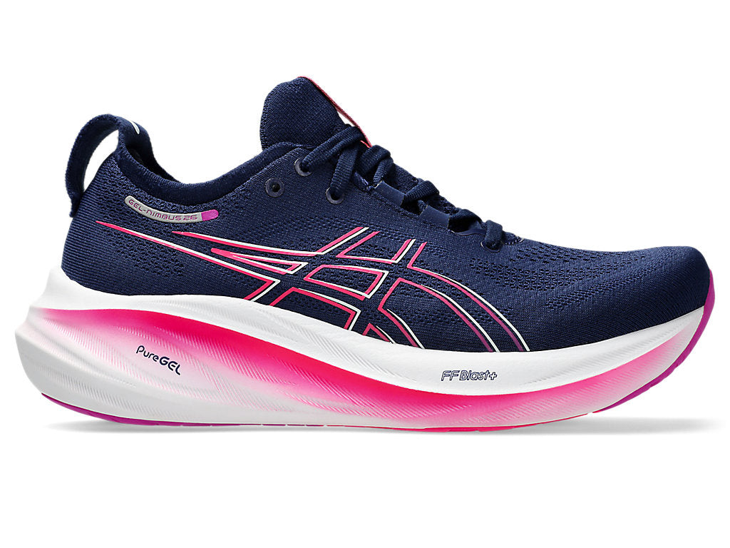 asics GEL-Nimbus 26 for women navy and pink colour