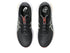 asics gel nimbus 27 running shoe for men, black khaki colour, top view