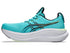 asics gel nimbus 28 for men in turquoise colour with white sole and lime trim, Energy Aqua/Midnight