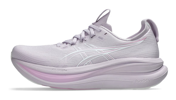 women's asics gel nimbus 28 run shoe n dahlia white colour