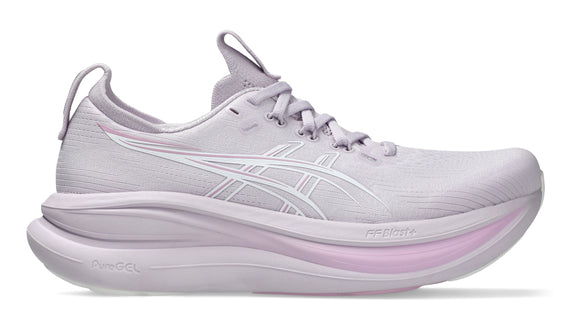 women's asics gel nimbus 28 run shoe n dahlia white colour