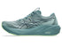 mens asics GT 2000 15 in a dark cyan blue colour with lighter green details on the sole of the shoe. featuring adaptive support that activates exactly when you need it, keeping your stride smooth and balanced without feeling restrictive.
