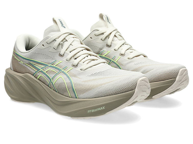 asics womens GT 2000 15 in a light brown and white colour with touches of yellow. The 3D GUIDANCE SYSTEM™ provides intelligent, adaptive support that activates exactly when you need it, keeping your stride smooth and balanced without feeling restrictive