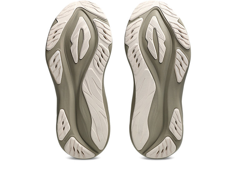 asics womens GT 2000 15 in a light brown and white colour with touches of yellow. The 3D GUIDANCE SYSTEM™ provides intelligent, adaptive support that activates exactly when you need it, keeping your stride smooth and balanced without feeling restrictive